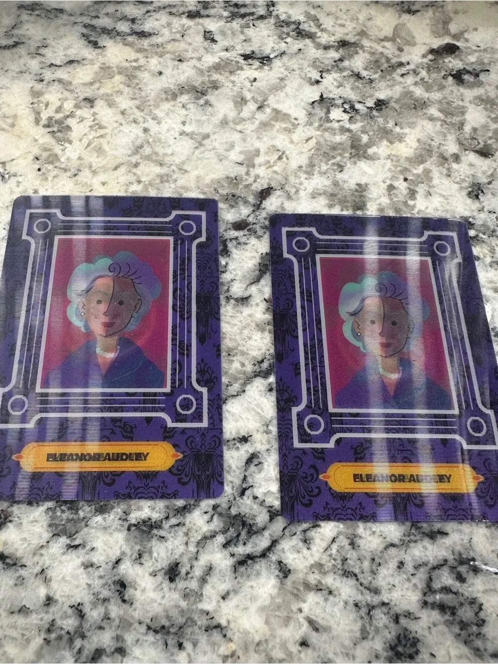 Disneyland Haunted Mansion collectible cards